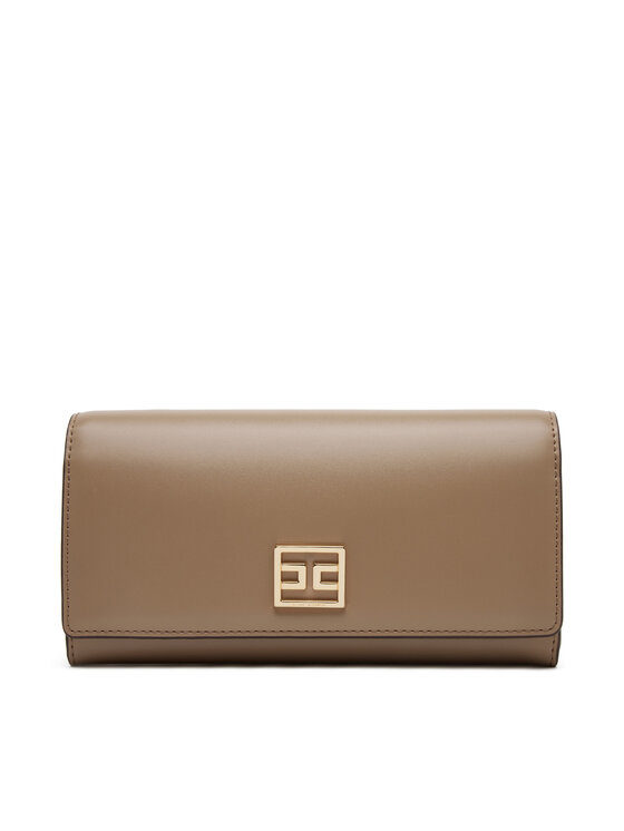 Elisabetta Franchi Голям дамски портфейл PF02A51E2 032 Бежов за Жени цена