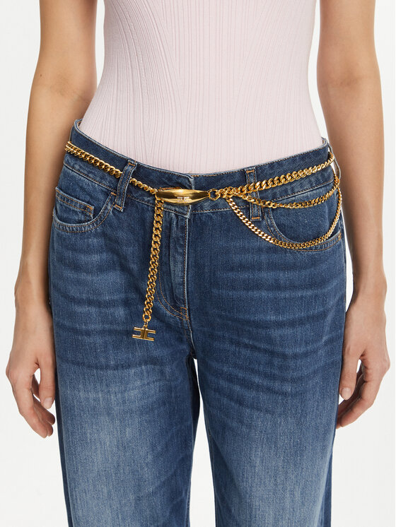 Elisabetta Franchi Дамски колан CT-31K-52E2-V390 Златист за Жени цена