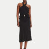 Elisabetta Franchi Коктейлна рокля AB-719-52E2-V560 Черен Regular Fit за Жени цена