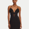 Elisabetta Franchi Коктейлна рокля AB72952E2-V460 Черен Slim Fit за Жени цена