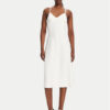 Elisabetta Franchi Коктейлна рокля AB74852E2 360 Бял Regular Fit за Жени цена