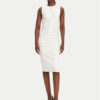 Elisabetta Franchi Коктейлна рокля AB76252E2 360 Бял Slim Fit за Жени цена
