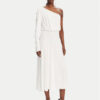 Elisabetta Franchi Коктейлна рокля AB80252E2 360 Бял Regular Fit за Жени цена