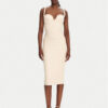 Elisabetta Franchi Коктейлна рокля AB85052E2 193 Бежов Regular Fit за Жени цена