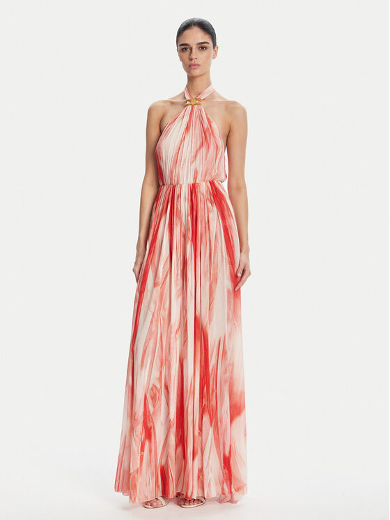 Elisabetta Franchi Лятна рокля ABR4752E2 CP9 Червен Regular Fit за Жени цена