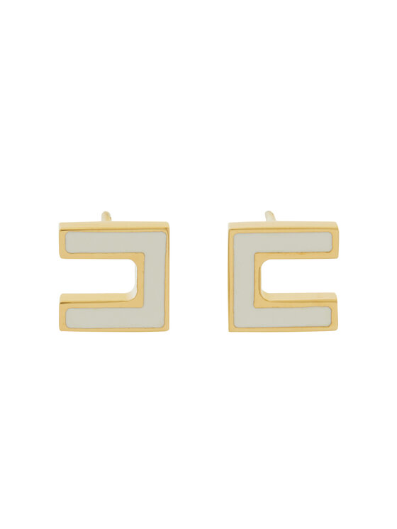 Elisabetta Franchi Обици OR-47K-51E2-V120 Бял за Жени цена