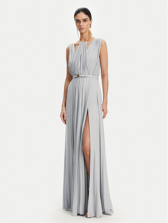 Elisabetta Franchi Официална рокля AB-R21-52E2 Светлосиньо Regular Fit за Жени цена