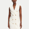 Elisabetta Franchi Рокля тип риза AB85352E2 360 Бял Regular Fit за Жени цена