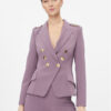 Elisabetta Franchi Сако GI-061-36E3-V600 Виолетов Slim Fit за Жени цена