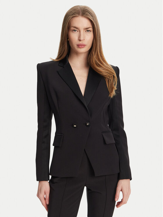 Elisabetta Franchi Сако GI-149-51E2 Черен Regular Fit за Жени цена