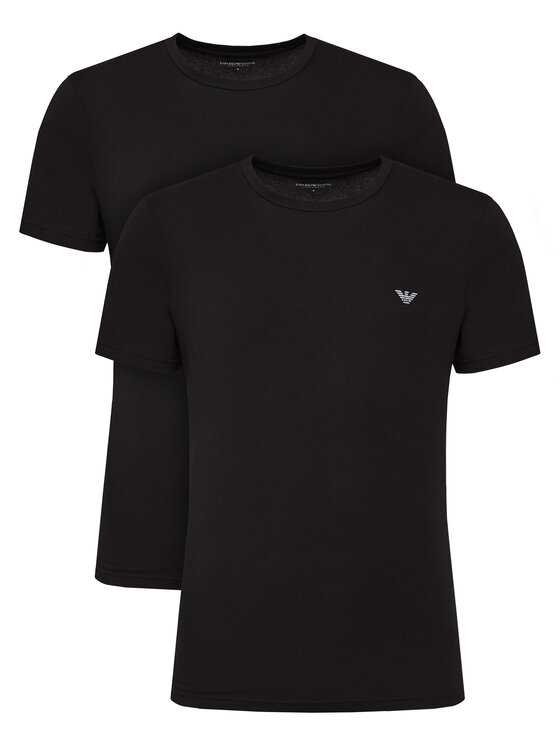 Emporio Armani Underwear Комплект 2 тишъртки EM000391 AF10776 MC005 Черен Regular Fit за Мъже цена