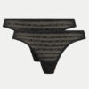 Emporio Armani Underwear Комплект 2 чифта бикини бразилиана 163337 3F204 00020 Черен за Жени цена