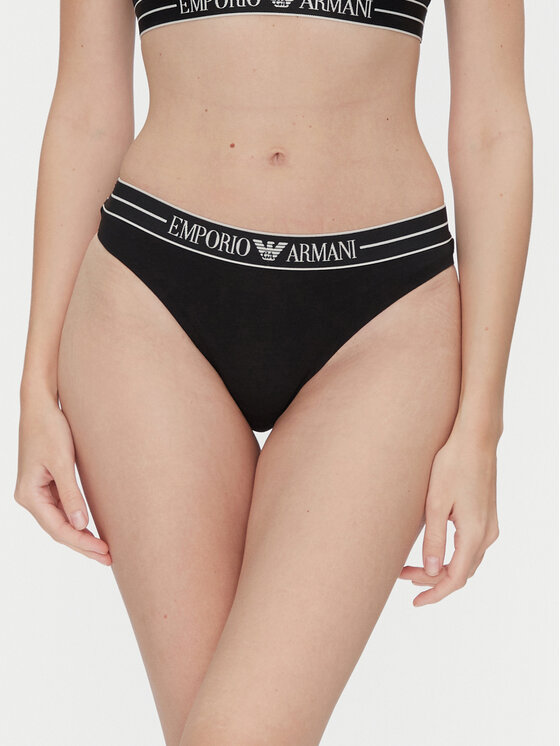Emporio Armani Underwear Комплект 2 чифта бикини бразилиана EW000406 AF10881 MC005 Черен за Жени цена