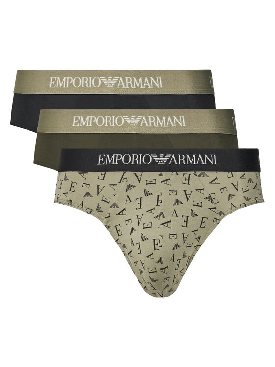 Emporio Armani Underwear Комплект 3 чифта слипове EM000256 AF10800 MC112 Зелен за Мъже цена