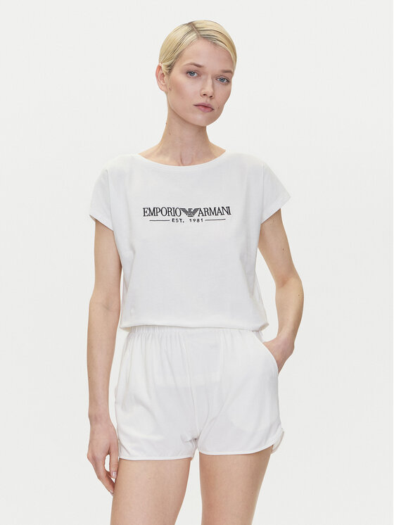 Emporio Armani Underwear Пижама EW000495 AF10881 U1131 Бял Regular Fit за Жени цена
