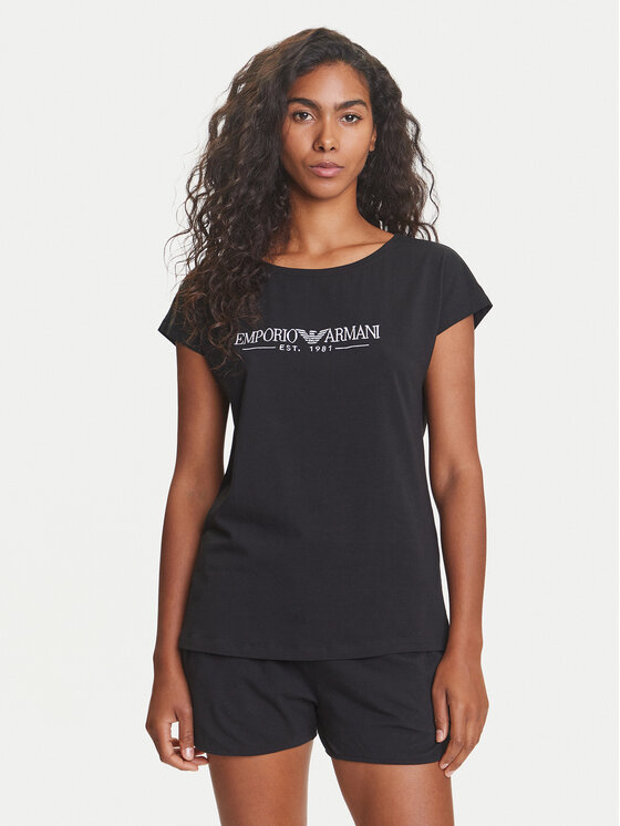 Emporio Armani Underwear Пижама EW000495 AF10881 UC001 Черен Regular Fit за Жени цена