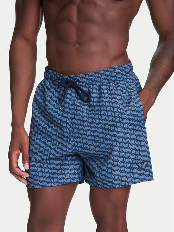 Emporio Armani Underwear Плувни шорти EM000583 AF12342 F9035 Син Regular Fit за Мъже цена