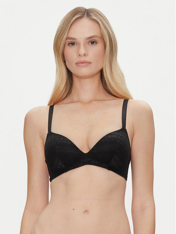 Emporio Armani Underwear Сутиен без банели EW000444 AF10880 FC027 Черен за Жени цена