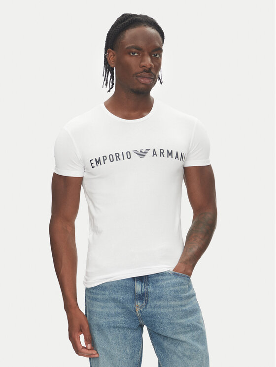 Emporio Armani Underwear Тишърт EM000375 AF10772 U0002 Бял Slim Fit за Мъже цена