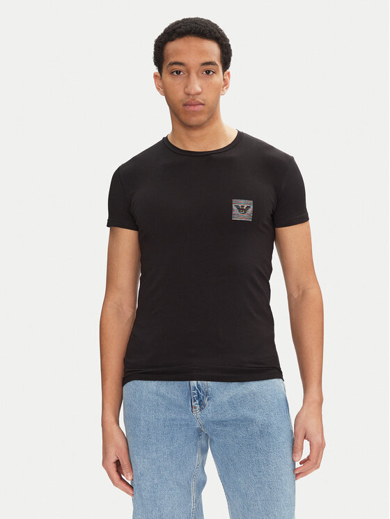 Emporio Armani Underwear Тишърт EM000375 AF10798 UC001 Черен Slim Fit за Мъже цена