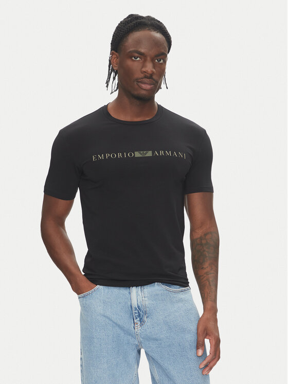 Emporio Armani Underwear Тишърт EM000379 AF10774 UC001 Черен Slim Fit за Мъже цена