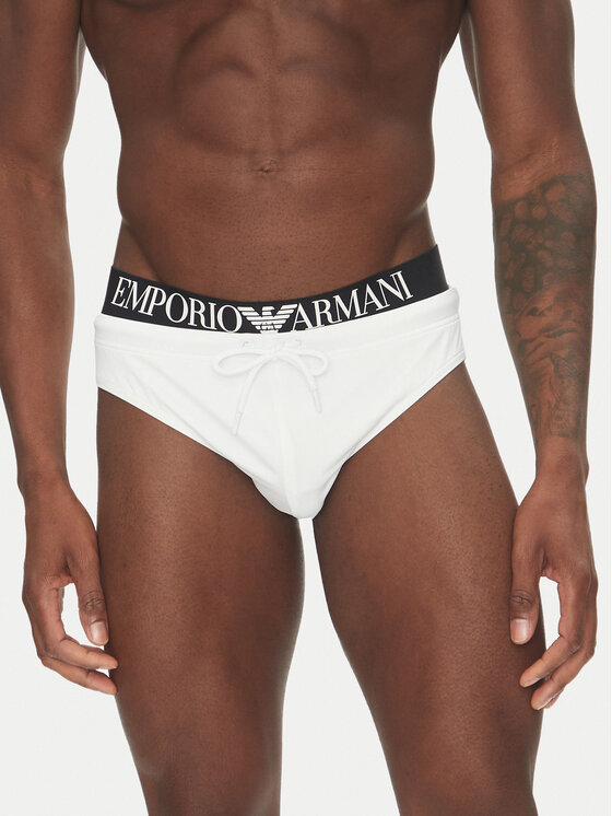 Emporio Armani Бански EM000582 AF12329 U0002 Бял за Мъже цена