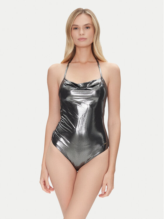 Emporio Armani Бански костюм EW000600 AF12203 FC072 Сребрист за Жени цена