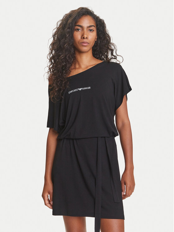 Emporio Armani Ежедневна рокля EW000783 AF12192 UC001 Черен Regular Fit за Жени цена