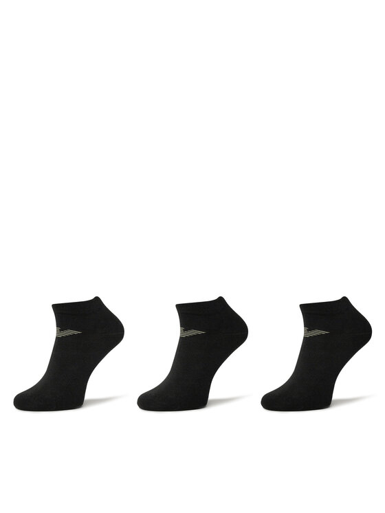 Emporio Armani Комплект 3 чифта къси чорапи мъжки EM000550 AF12271 MC061 Черен за Мъже цена