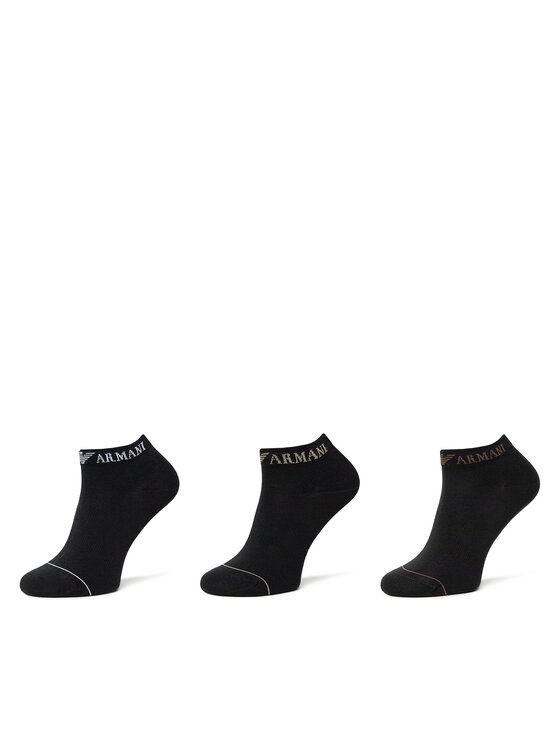 Emporio Armani Комплект 3 чифта къси чорапи мъжки EM000550 AF12276 MC061 Черен за Мъже цена