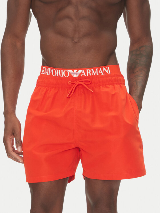 Emporio Armani Плувни шорти EM000686 AF12329 U5026 Червен Regular Fit за Мъже цена