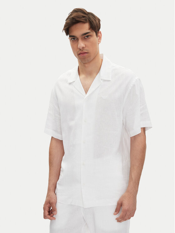 Emporio Armani Риза EM000593 AF12356 U0002 Бял Regular Fit за Мъже цена