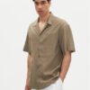 Emporio Armani Риза EM000593 AF12356 U6189 Кафяв Regular Fit за Мъже цена