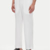 Emporio Armani Текстилни панталони EM000586 AF12356 U0002 Бял Regular Fit за Мъже цена