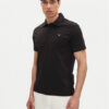 Emporio Armani Тениска с яка и копчета EM000571 AF12331 UC001 Черен Regular Fit за Мъже цена