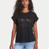 Emporio Armani Тишърт EW000616 AF12187 UC001 Черен Loose Fit за Жени цена