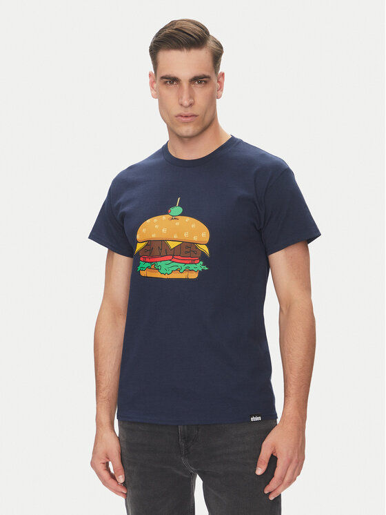Etnies Тишърт Burger 4130004128 Тъмносин Regular Fit за Мъже цена