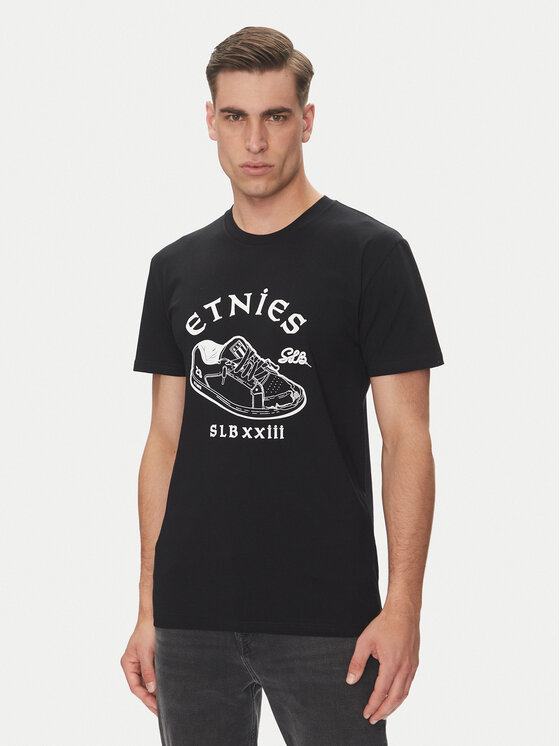 Etnies Тишърт Slb 4130003757 Черен Regular Fit за Мъже цена