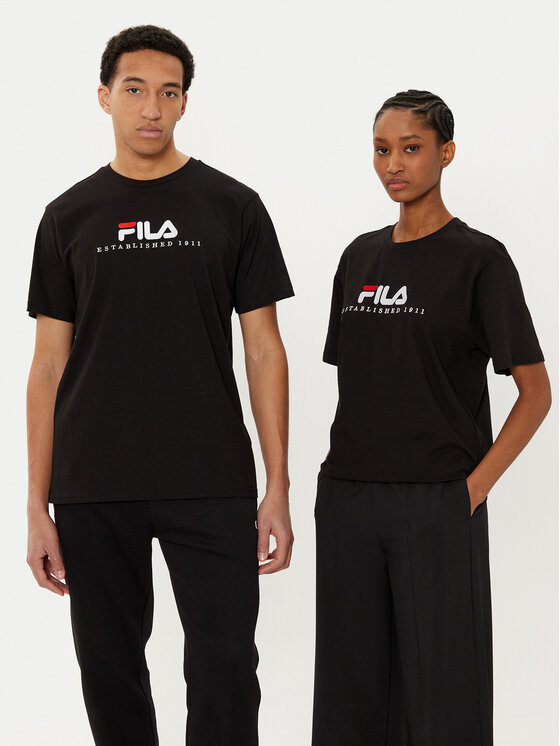 Fila Тишърт FAU0147 Черен Regular Fit за Унисекс цена
