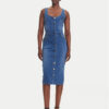 Fracomina Дънкова рокля FP25SD4001D46402 Син Slim Fit за Жени цена