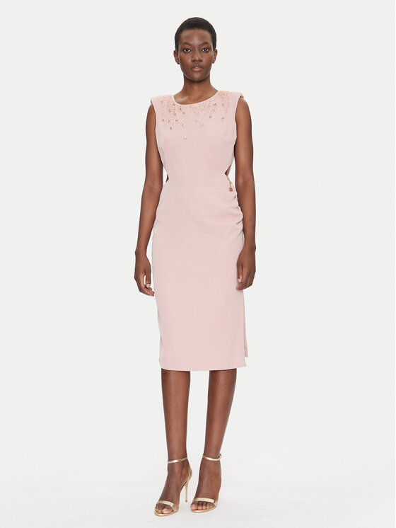 Fracomina Коктейлна рокля FQ25SD2004W47601 Розов Slim Fit за Жени цена