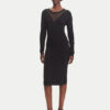 Fracomina Плетена рокля FJ23WD5002K51801 Черен Slim Fit за Жени цена