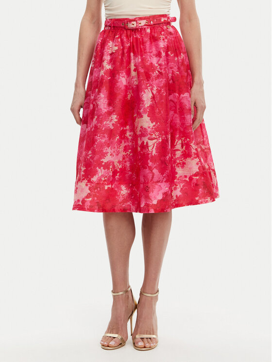 Fracomina Пола тип трапец FR25SG2012W775U6 Розов Flare Fit за Жени цена