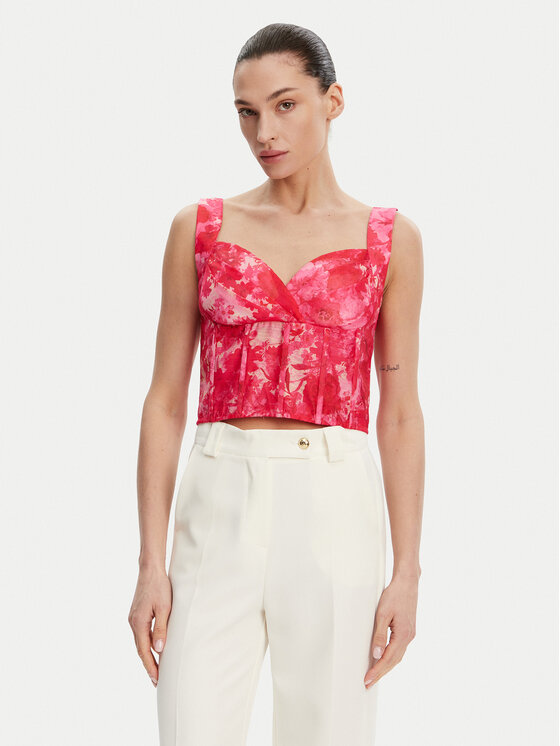 Fracomina топ FR25ST2024W775U6 Розов Slim Fit за Жени цена