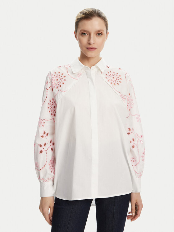 French Connection Риза 72YBB Бял Relaxed Fit за Жени цена