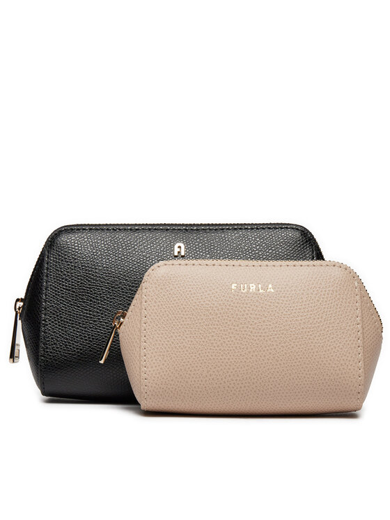Furla Комплект несесери Camelia M Cosmetic Case Set WE00453-ARE000-BBR00-1007 Черен за Жени цена