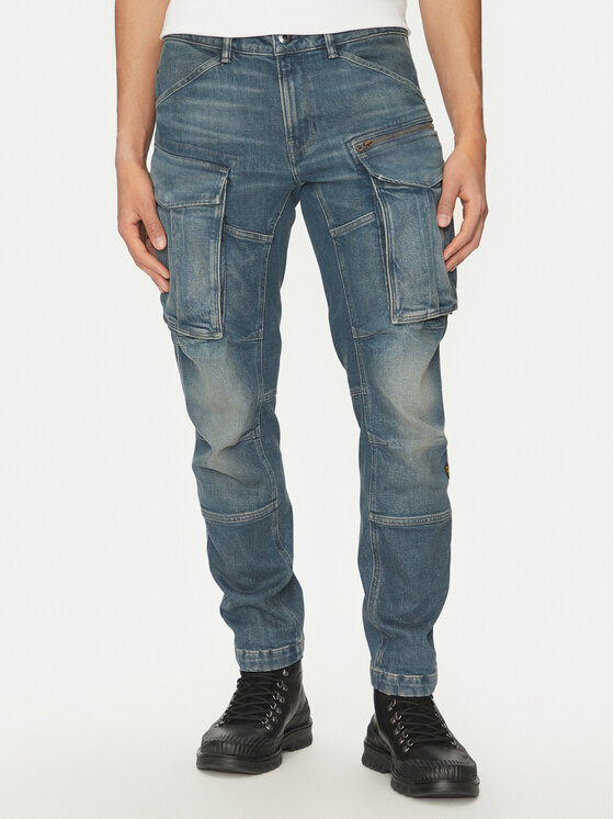 G-Star Raw Дънки Rovic Zip 3D D23077-D775 H139 Син Regular Fit за Мъже цена