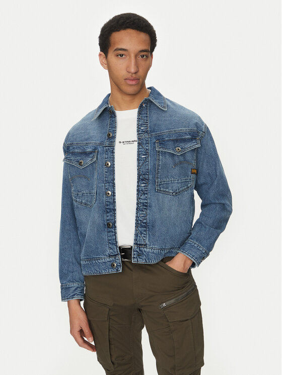 G-Star Raw Дънково яке Dakota D23593-D536 H152 Син Regular Fit за Мъже цена