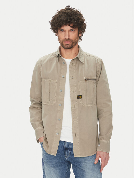 G-Star Raw Риза D26058 D947 H120 Сив Regular Fit за Мъже цена