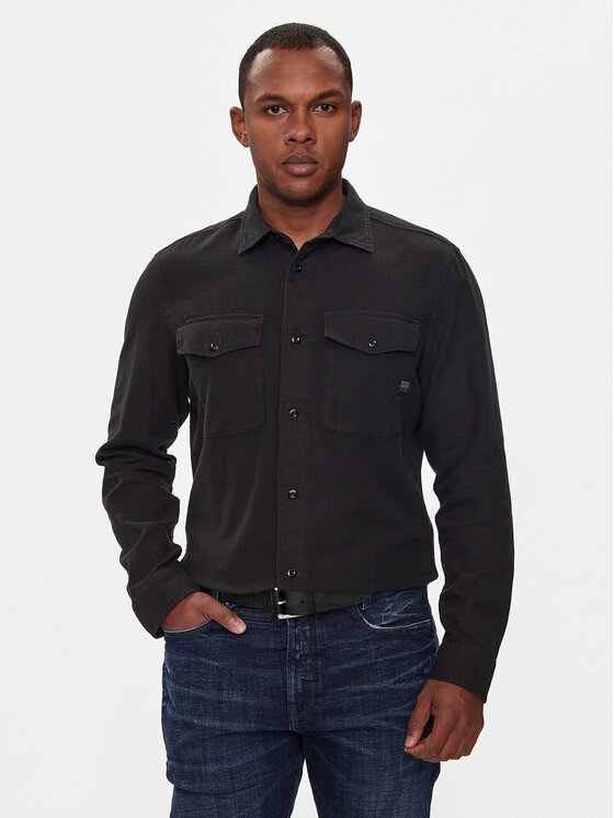 G-Star Raw Риза Marine D24963-D454 Черен Slim Fit за Мъже цена